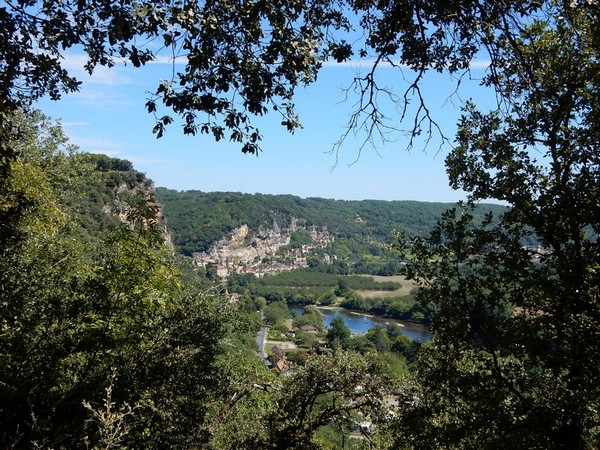 Vue sur la Dordogne depuis les jardins de Marqueyssac